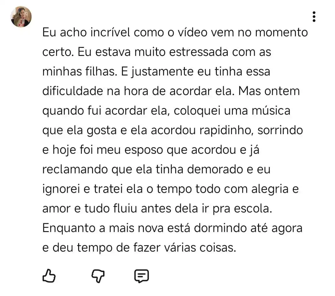 Depoimento que inspira 56