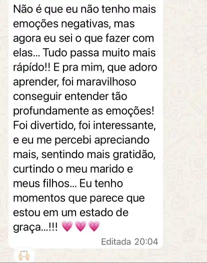 Resultado 18 do curso de Psicologia Positiva