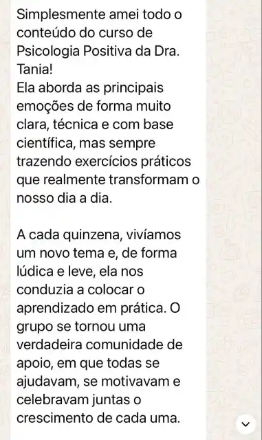 Resultado 65 do curso de Psicologia Positiva